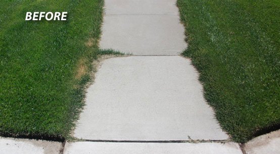 An example of a lawn without edging.